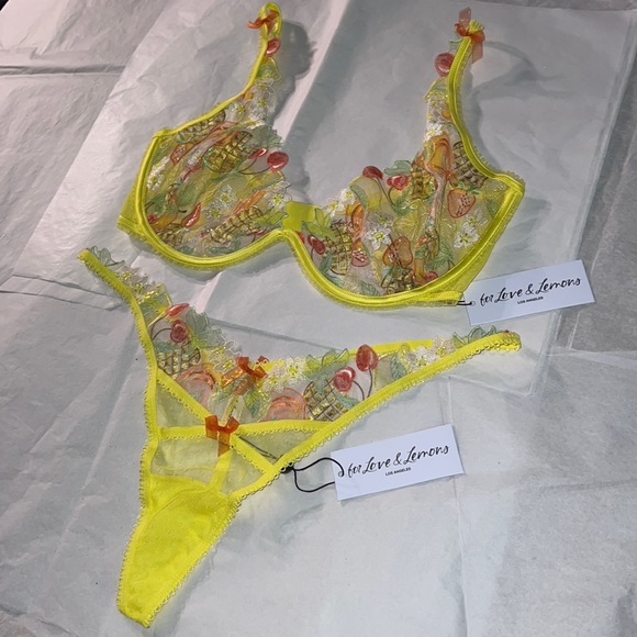 2pcs Set For Love and Lemons Mirabelle Lingerie Set - Picture 6 of 16